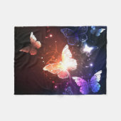 Glühende Nachtschmetterlinge Fleecedecke (Vorderseite (Horizontal))