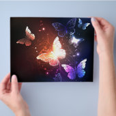 Glühende Nachtschmetterlinge Flyer (Hand)