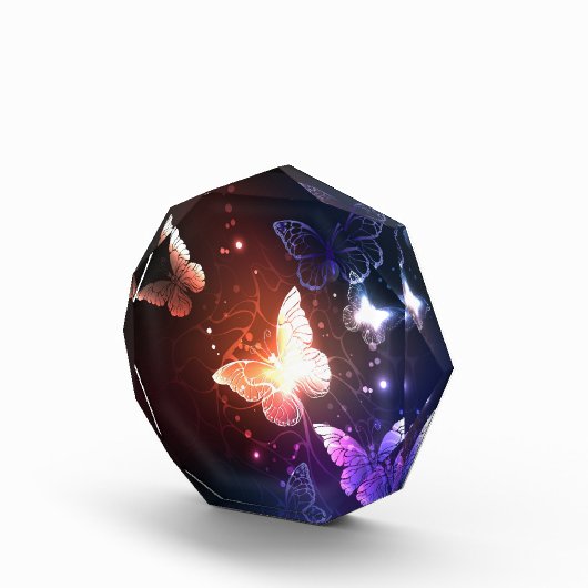 Glühende Nachtschmetterlinge Fotoblock (Rechts)