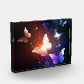 Glühende Nachtschmetterlinge Fotoblock (Links)