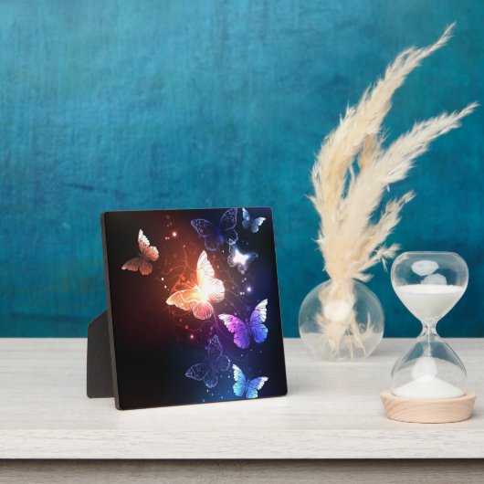 Glühende Nachtschmetterlinge Fotoplatte (InSitu)