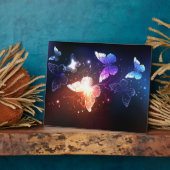 Glühende Nachtschmetterlinge Fotoplatte (Seite)