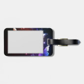 Glühende Nachtschmetterlinge Gepäckanhänger (Rückseite horizontal)