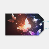 Glühende Nachtschmetterlinge Geschenkanhänger (Vorderseite (Horizontal))