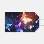 Glühende Nachtschmetterlinge Geschenkanhänger (Vorderseite (Horizontal))