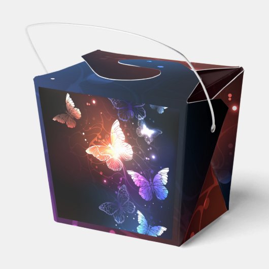 Glühende Nachtschmetterlinge Geschenkschachtel (Rückseite)