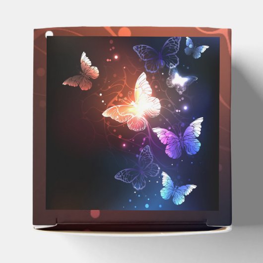 Glühende Nachtschmetterlinge Geschenkschachtel (Oben)