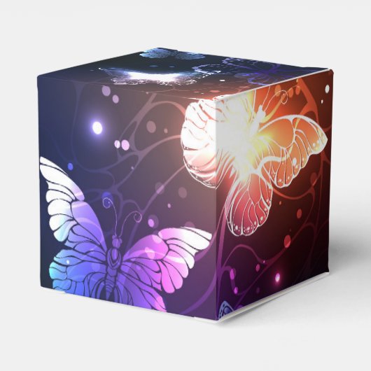 Glühende Nachtschmetterlinge Geschenkschachtel (Rückseite)