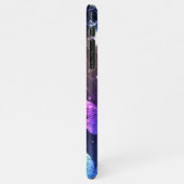 Glühende Nachtschmetterlinge iPhone Hülle (Linke Seite)