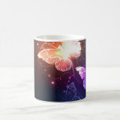 Glühende Nachtschmetterlinge Kaffeetasse (Mittel)