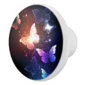 Glühende Nachtschmetterlinge Keramikknauf (Rechts)