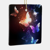 Glühende Nachtschmetterlinge Keramikornament (Rechts)