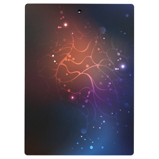 Glühende Nachtschmetterlinge Klemmbrett (Rückseite)