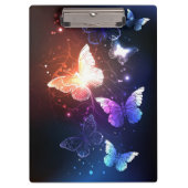 Glühende Nachtschmetterlinge Klemmbrett (Vorderseite)