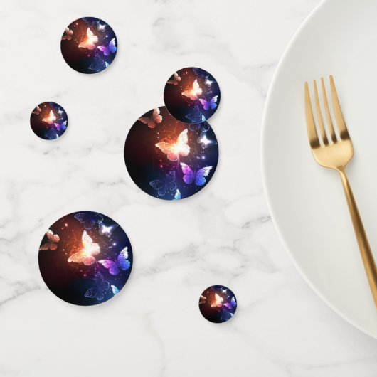 Glühende Nachtschmetterlinge Konfetti (Gruppe)