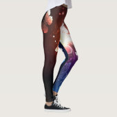 Glühende Nachtschmetterlinge Leggings (Rechts)