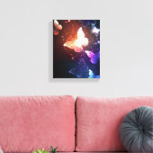 Glühende Nachtschmetterlinge Leinwanddruck (Insitu (Wohnzimmer))