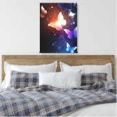 Glühende Nachtschmetterlinge Leinwanddruck (Insitu (Schlafzimmer))