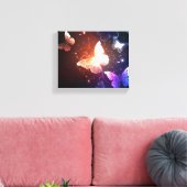Glühende Nachtschmetterlinge Leinwanddruck (Insitu (Wohnzimmer))