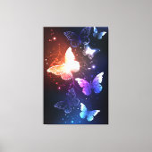 Glühende Nachtschmetterlinge Leinwanddruck (Vorderseite)