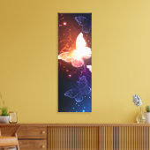 Glühende Nachtschmetterlinge Leinwanddruck (Insitu (Wohnzimmer))