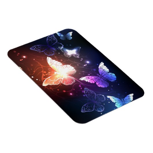 Glühende Nachtschmetterlinge Magnet (Rechte Seite)