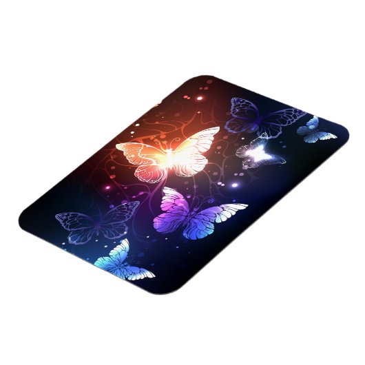 Glühende Nachtschmetterlinge Magnet (Linke Seite)