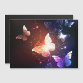 Glühende Nachtschmetterlinge Magneteinladung (Vorne/Hinten)