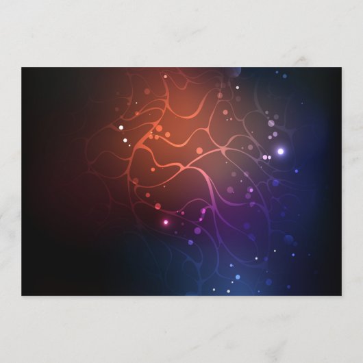 Glühende Nachtschmetterlinge Menükarte (Rückseite)