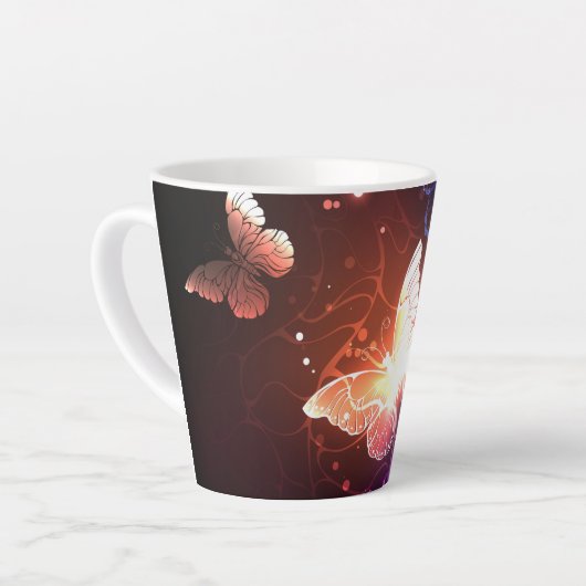 Glühende Nachtschmetterlinge Milchtasse (Linke Ecke)