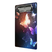 Glühende Nachtschmetterlinge Mini Klemmbrett (Gewinkelt2)