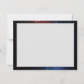 Glühende Nachtschmetterlinge Mitteilungskarte (Rückseite)