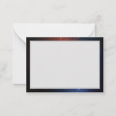 Glühende Nachtschmetterlinge Mitteilungskarte (Rückseite)