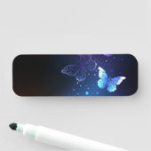 Glühende Nachtschmetterlinge Namensschild (Beispiel)