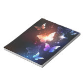 Glühende Nachtschmetterlinge Notizblock (Rotiert)