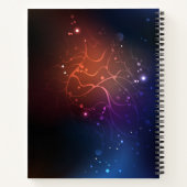 Glühende Nachtschmetterlinge Notizblock (Rückseite)