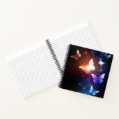 Glühende Nachtschmetterlinge Notizblock (Innenseite)