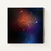 Glühende Nachtschmetterlinge Notizblock (Rückseite)