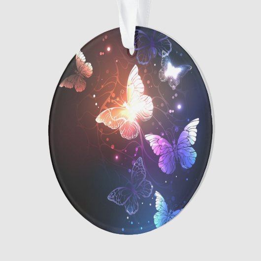 Glühende Nachtschmetterlinge Ornament (Vorderseite)