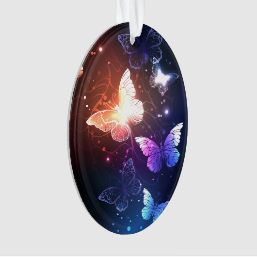 Glühende Nachtschmetterlinge Ornament (Vorderseite)
