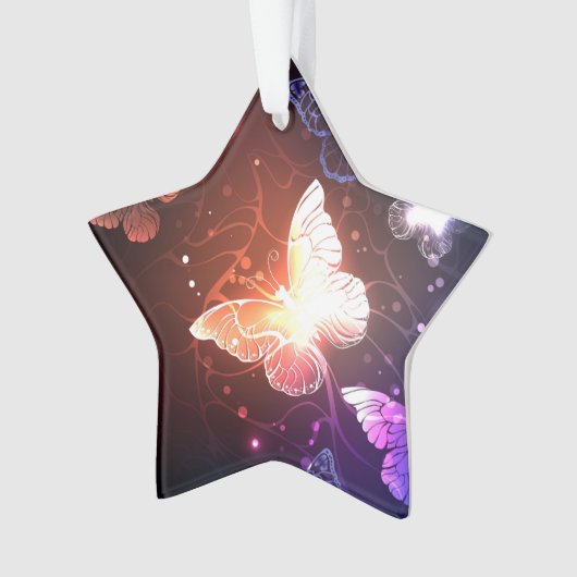 Glühende Nachtschmetterlinge Ornament (Vorderseite)