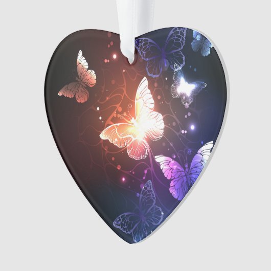 Glühende Nachtschmetterlinge Ornament (Vorderseite)