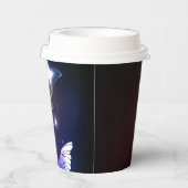 Glühende Nachtschmetterlinge Pappbecher (Rechts)