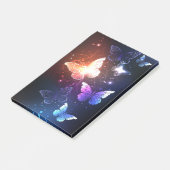 Glühende Nachtschmetterlinge Post-it Klebezettel (angewinkelt)