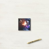 Glühende Nachtschmetterlinge Post-it Klebezettel (Auf Schreibtisch)