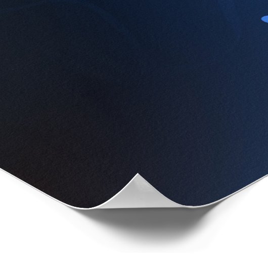 Glühende Nachtschmetterlinge Poster (Ecke)