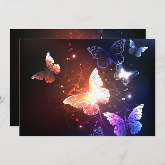 Glühende Nachtschmetterlinge Programm (Vorne/Hinten)