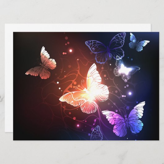 Glühende Nachtschmetterlinge Programm (Vorne/Hinten)