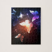 Glühende Nachtschmetterlinge Puzzle (Vertikal)