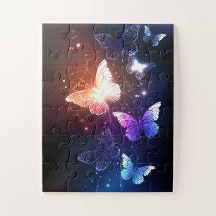 Glühende Nachtschmetterlinge Puzzle